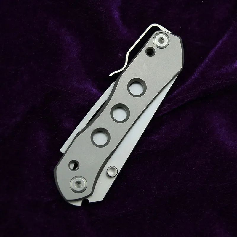 Ceramic Bearing Titanium Folding Knife | 60 HRC TC4 Alloy EDC