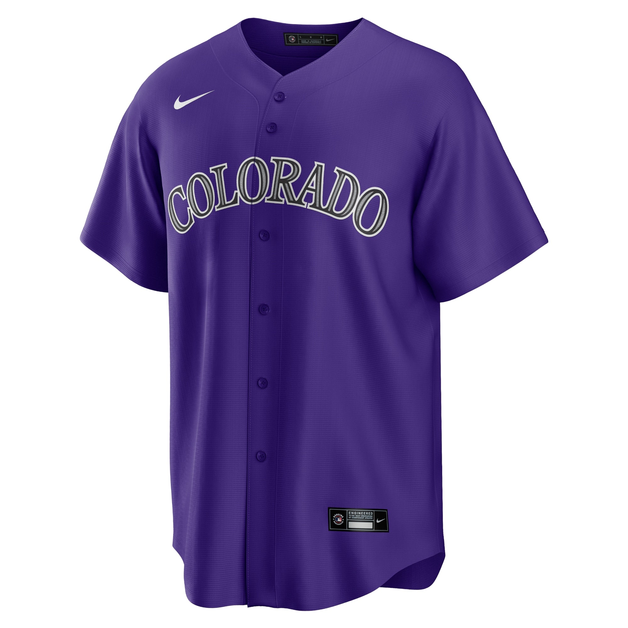 Charlie Blackmon Colorado Rockies Nike Alternate Player Name Authentic T-shirt - Purple