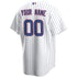 Chicago Cubs Nike Home Custom Authentic T-shirt - White