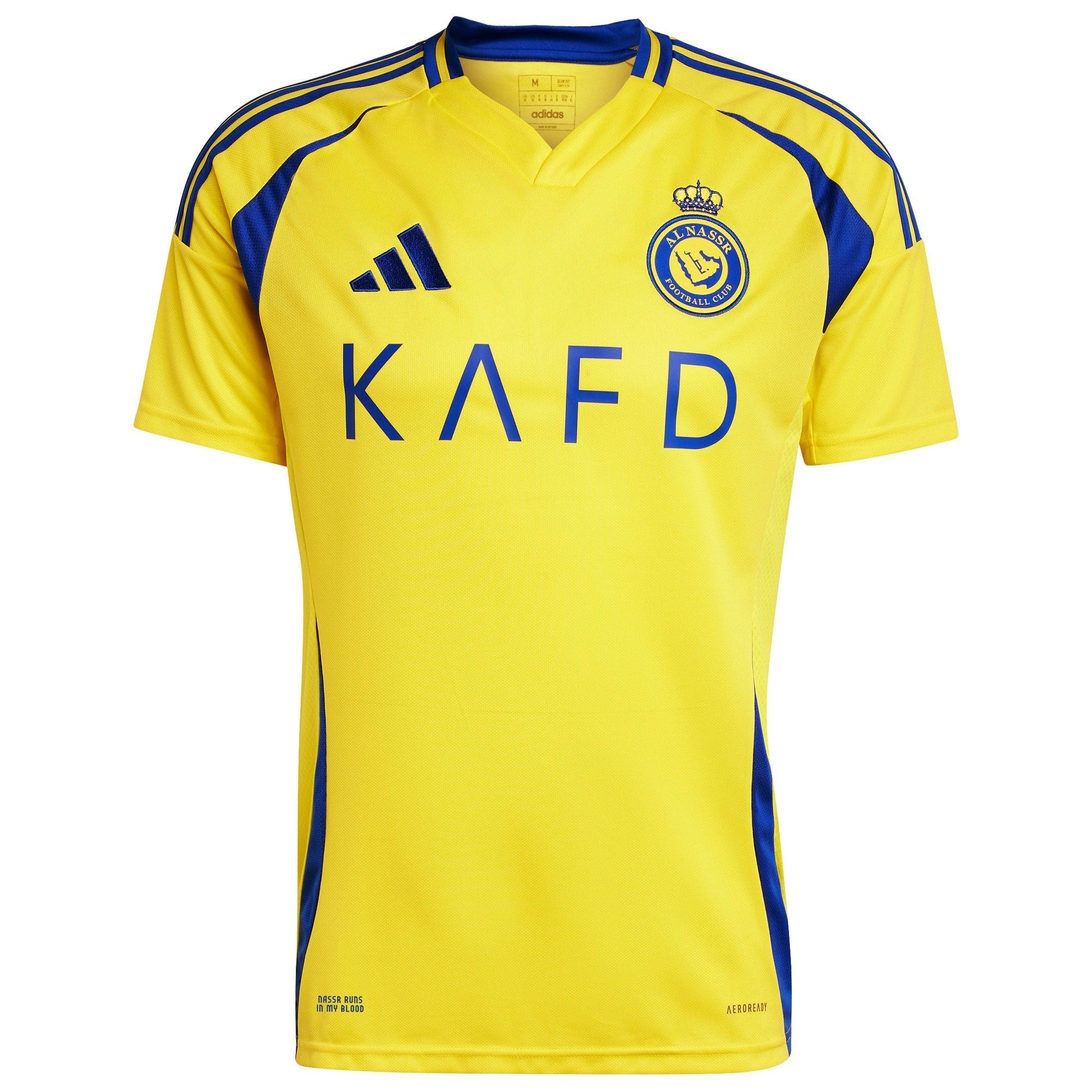 Cristiano Ronaldo Al-Nassr FC adidas Shirt 2024/25 Home Player Authentic T-shirt - Yellow