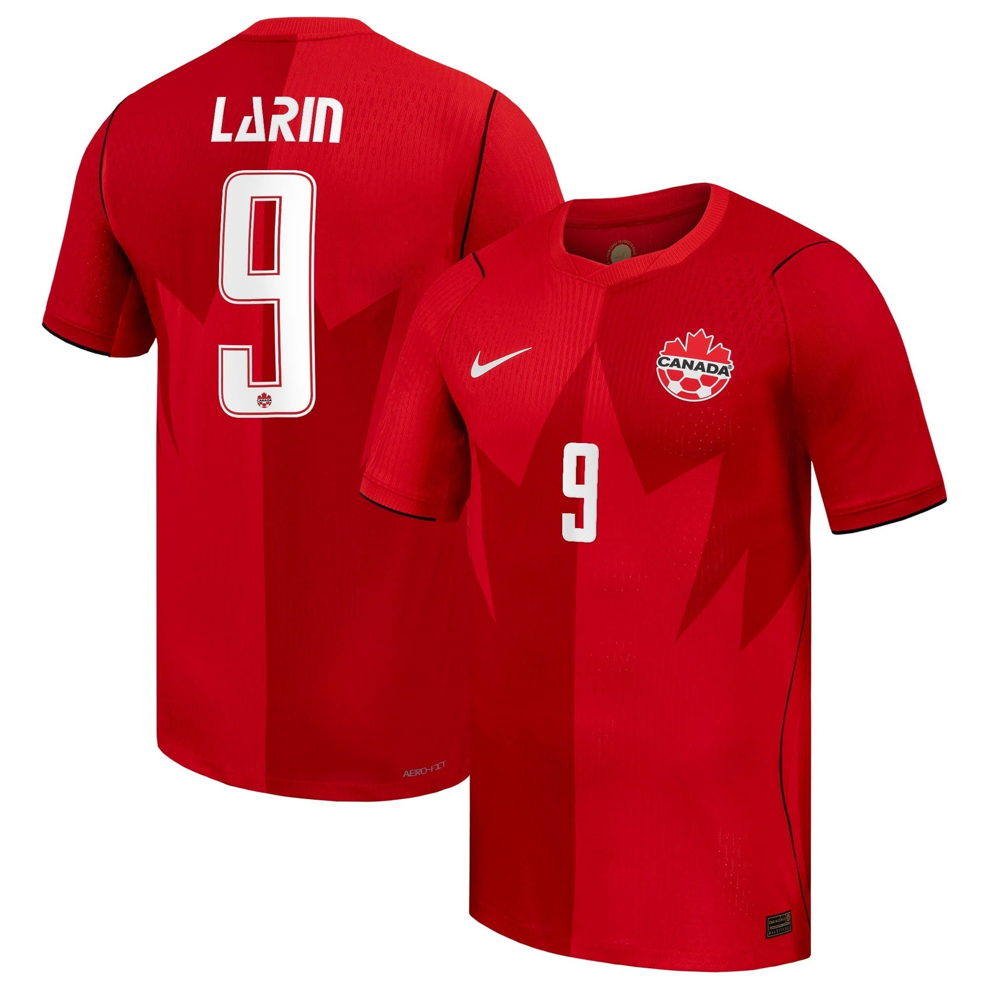 Cyle Larin Canada Soccer Nike 2026 Home Match Authentic Jersey - Red - Jersey Teams World