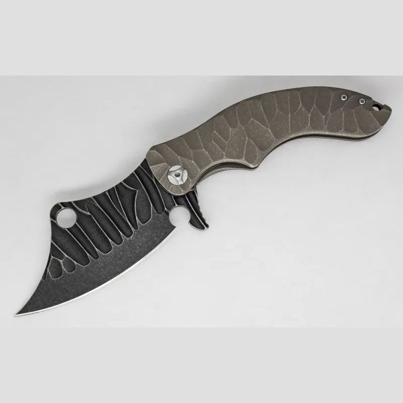 Ganondorf Rugged Titanium Tactical: 23.5 cm Oversized Folder | TC4 Alloy | Ball Bearing Pivot