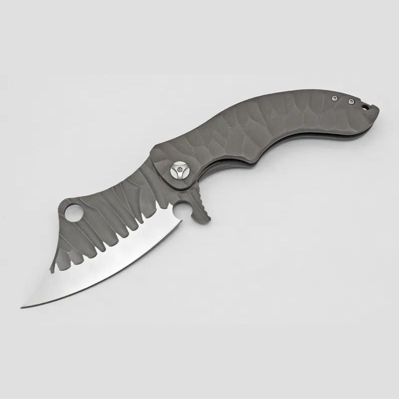 Ganondorf Rugged Titanium Tactical: 23.5 cm Oversized Folder | TC4 Alloy | Ball Bearing Pivot