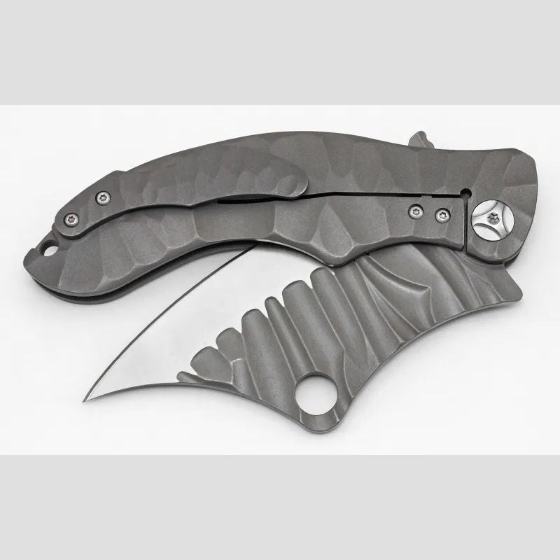 Ganondorf Rugged Titanium Tactical: 23.5 cm Oversized Folder | TC4 Alloy | Ball Bearing Pivot