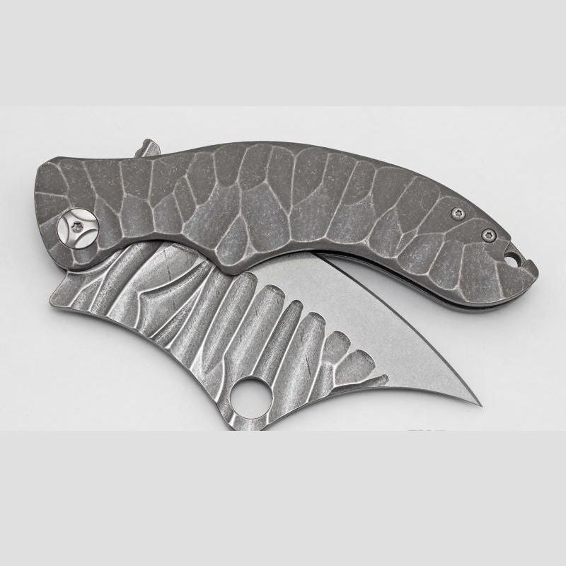 Ganondorf Rugged Titanium Tactical: 23.5 cm Oversized Folder | TC4 Alloy | Ball Bearing Pivot