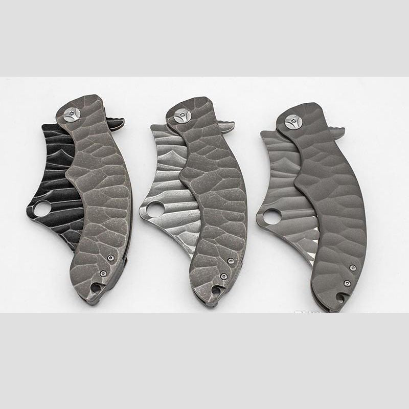 Ganondorf Rugged Titanium Tactical: 23.5 cm Oversized Folder | TC4 Alloy | Ball Bearing Pivot