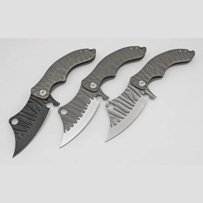 Ganondorf Rugged Titanium Tactical: 23.5 cm Oversized Folder | TC4 Alloy | Ball Bearing Pivot