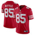 George Kittle Scarlet San Francisco 49ers Vapor Limited jersey Unisex - Red - Jersey Teams World