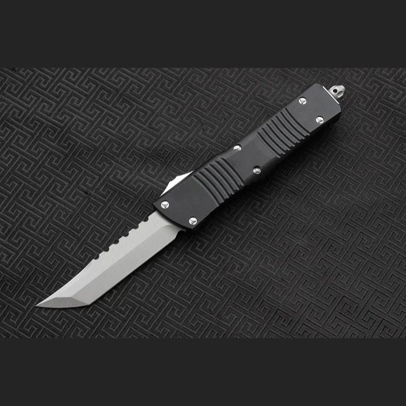 Professional Title: Hifinder T6061 Aluminum Tactical Knife: 235mm Precision Blade | Lightweight 145g Auto