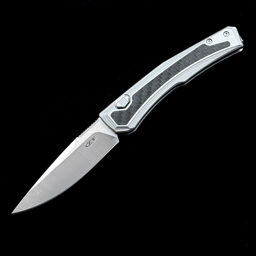 Zero Tolerance 0556 Automatic Folding Knife – 3.38" 9Cr13 Stainless Steel Blade – Aviation Aluminum & Carbon Fiber Hybrid Handle