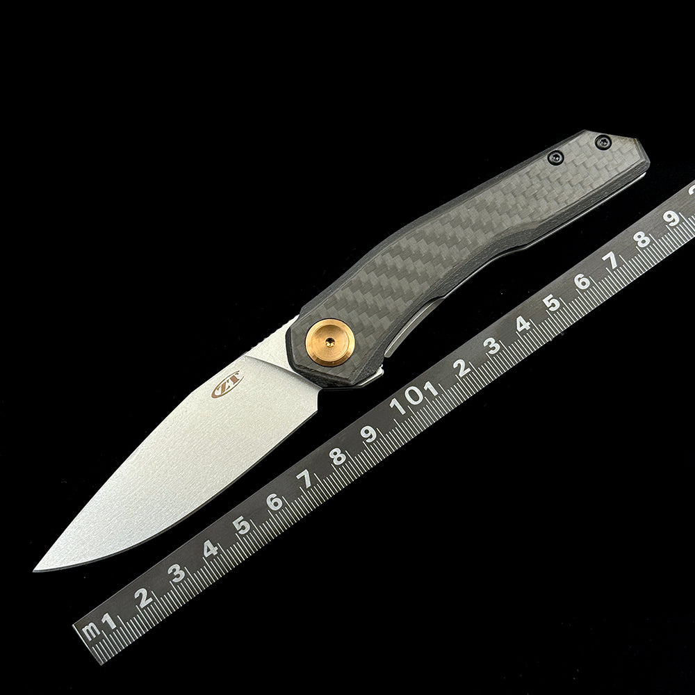 Zero Tolerance 0545 Premium Titanium Flipper Knife – 3.20" CPM MagnaCut Stainless Steel Blade – Carbon Fiber Handle Ultra-Slim Pocket EDC Tool