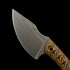 RMJ Tactical Small Fixed Blade Straight Knife – 3.54" USA-10 Steel Titanium Coated Blade – Dual-Color G10 Handle Combat EDC