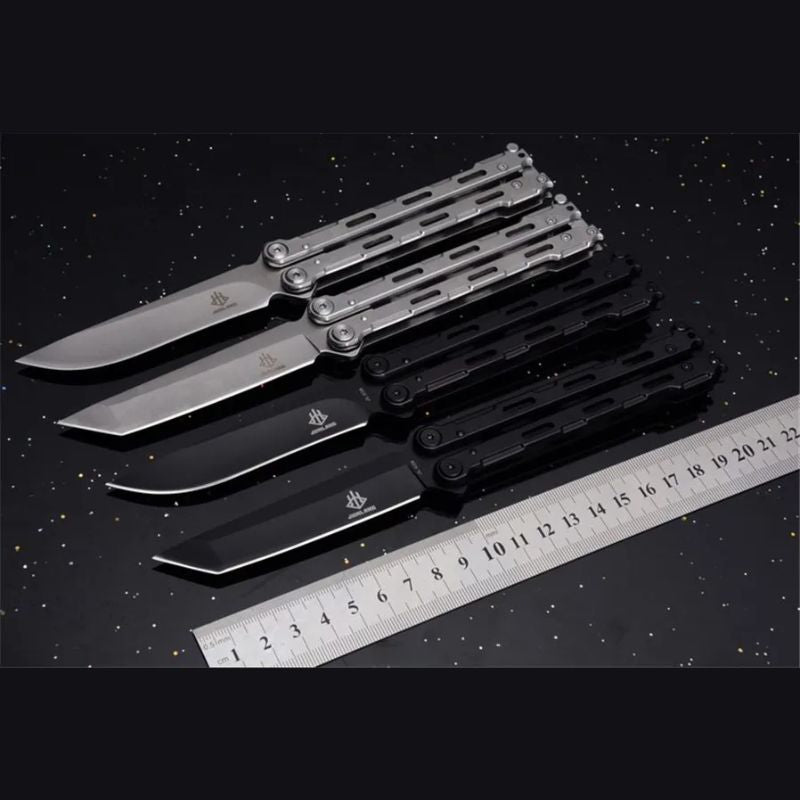 JunLang 03AB All-Steel Hunting Knife: 210mm Heavy-Duty Folder | 58HRC Corrosion Resistant