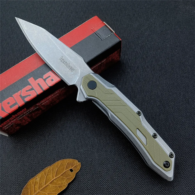 Kershaw 1369 Silver Art Knife: Slim G10 & 8Cr13MoV EDC Folder