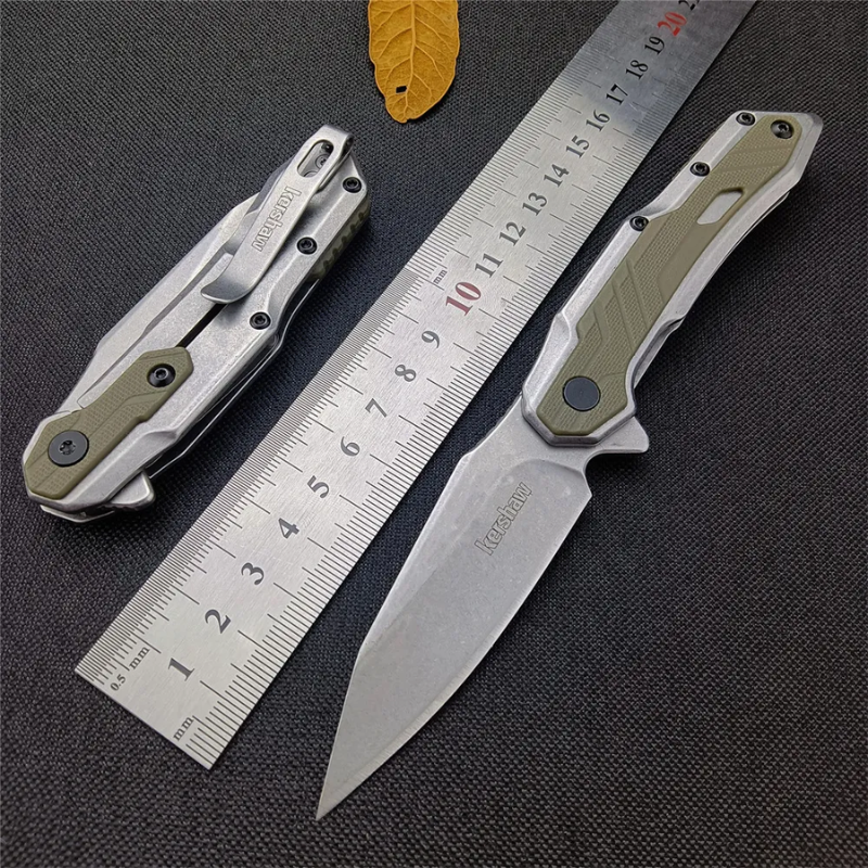 Kershaw 1369 Silver Art Knife: Slim G10 & 8Cr13MoV EDC Folder