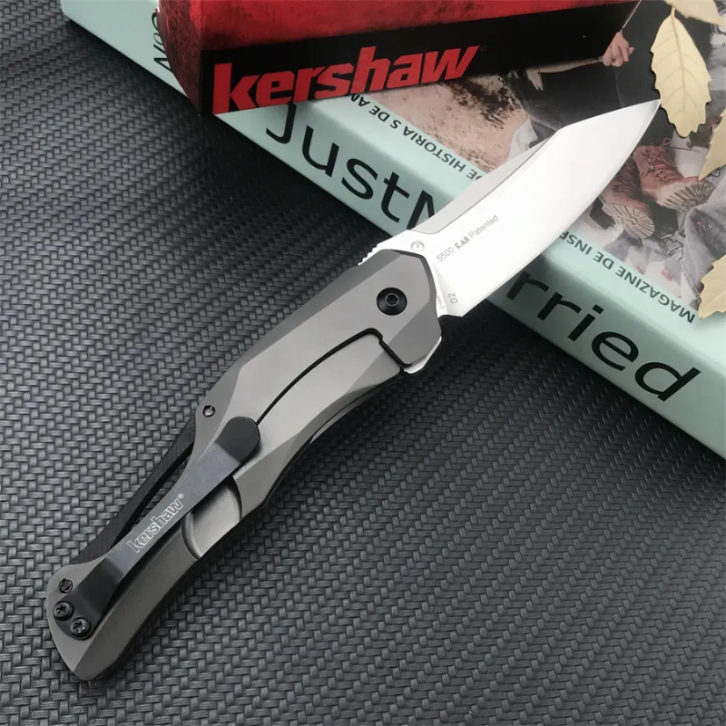 Kershaw 5500 Launch Series: Carbon Fiber & Black Aluminum D2 Folder
