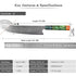KnivesCollection™ | 8" Damascus Chef Knife | VG10 Core & Unique Stabilized Wood Handle