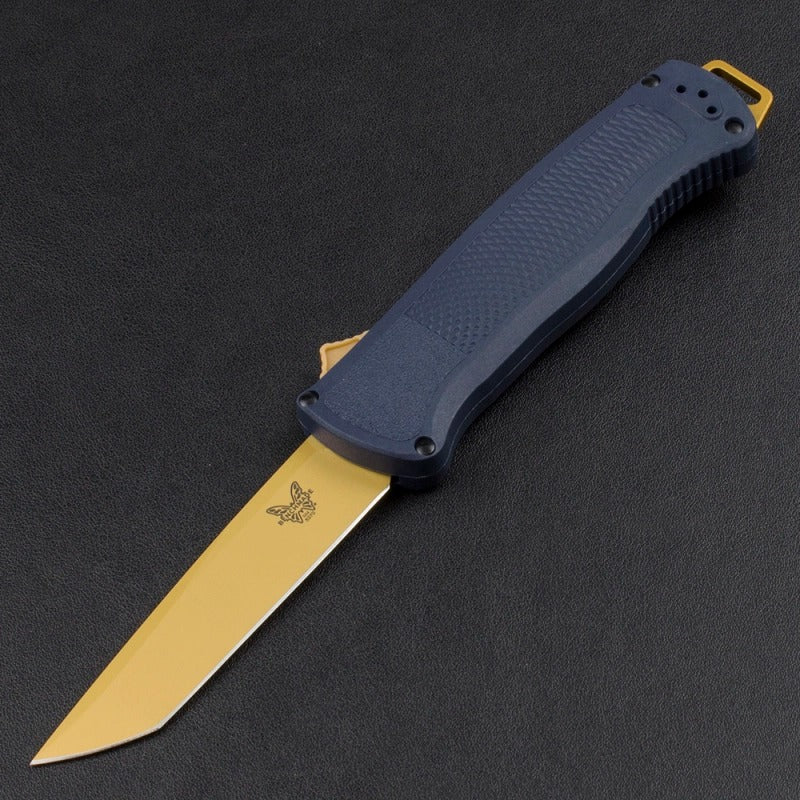 knivescollection™ bm5370fe folding utility knife – cpm-cruwear blade, cf-elite handle