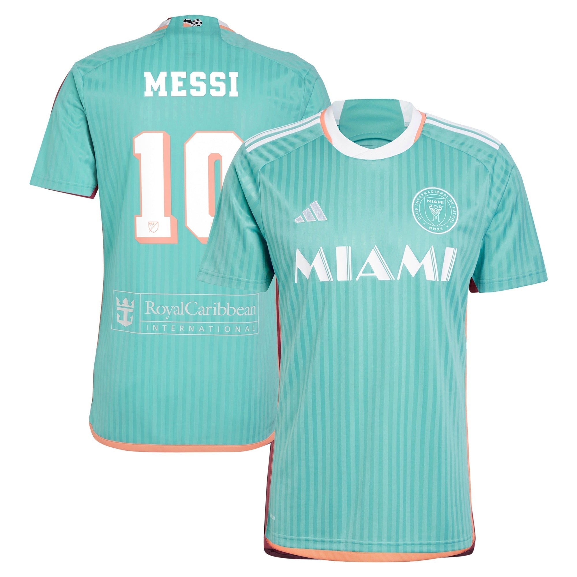Lionel Messi Inter Miami CF adidas 2024 Archive Player Authentic T-shirt - Aqua