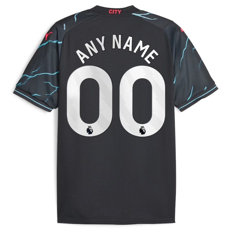Manchester City Puma 2023/24 Third Customized Authentic T-shirt - Navy