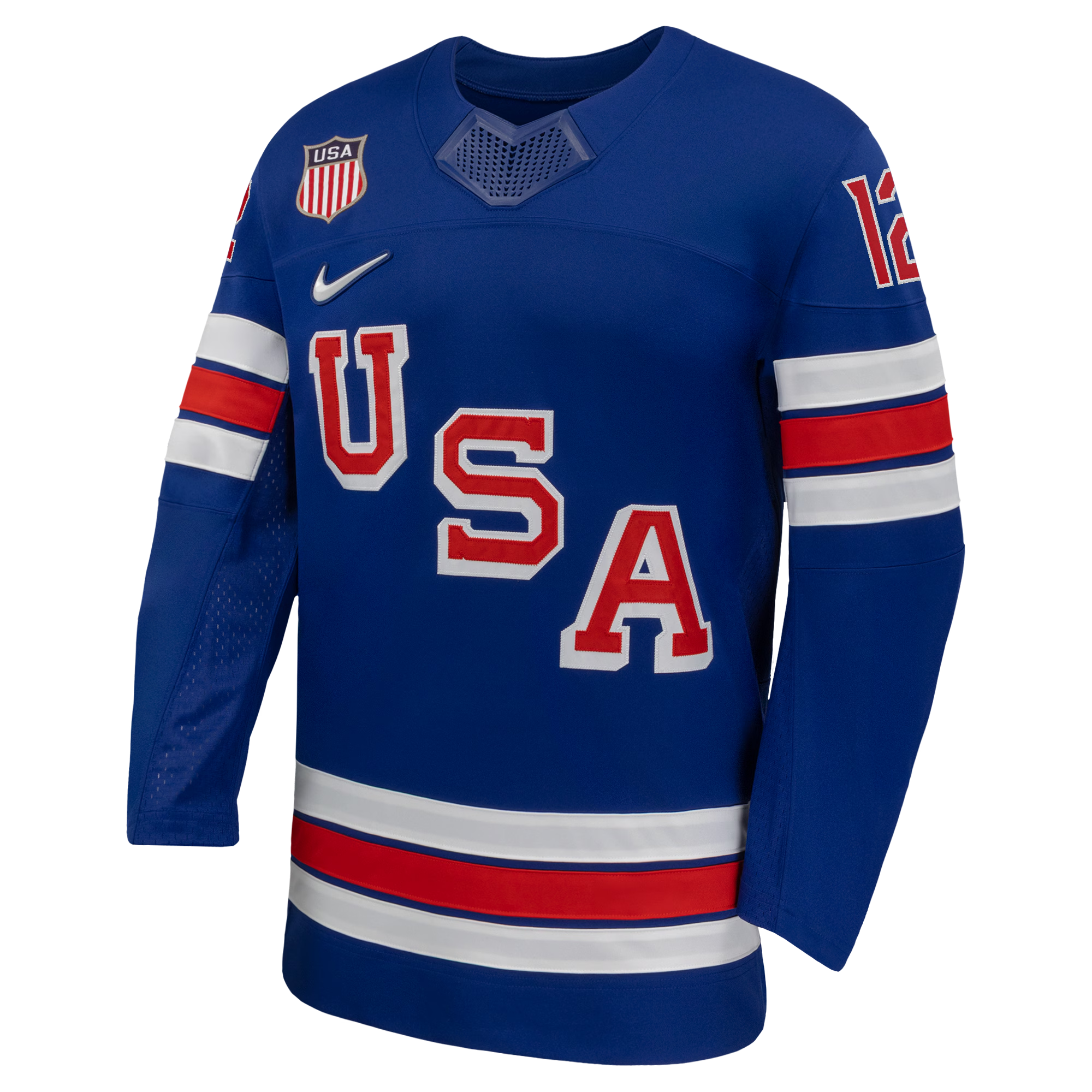 Matthew Boldy #12 USA Hockey 2026 Home Jersey - Nike Royal