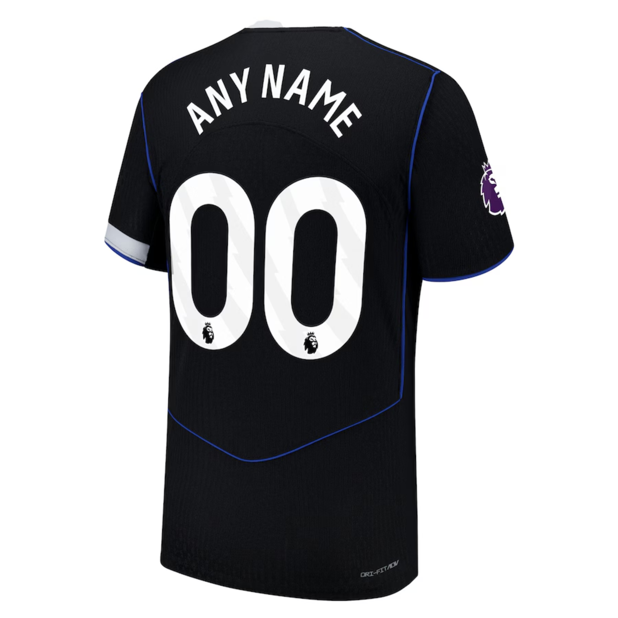 Men's Chelsea Nike 2025/26 Third Authentic Custom Jersey - Black