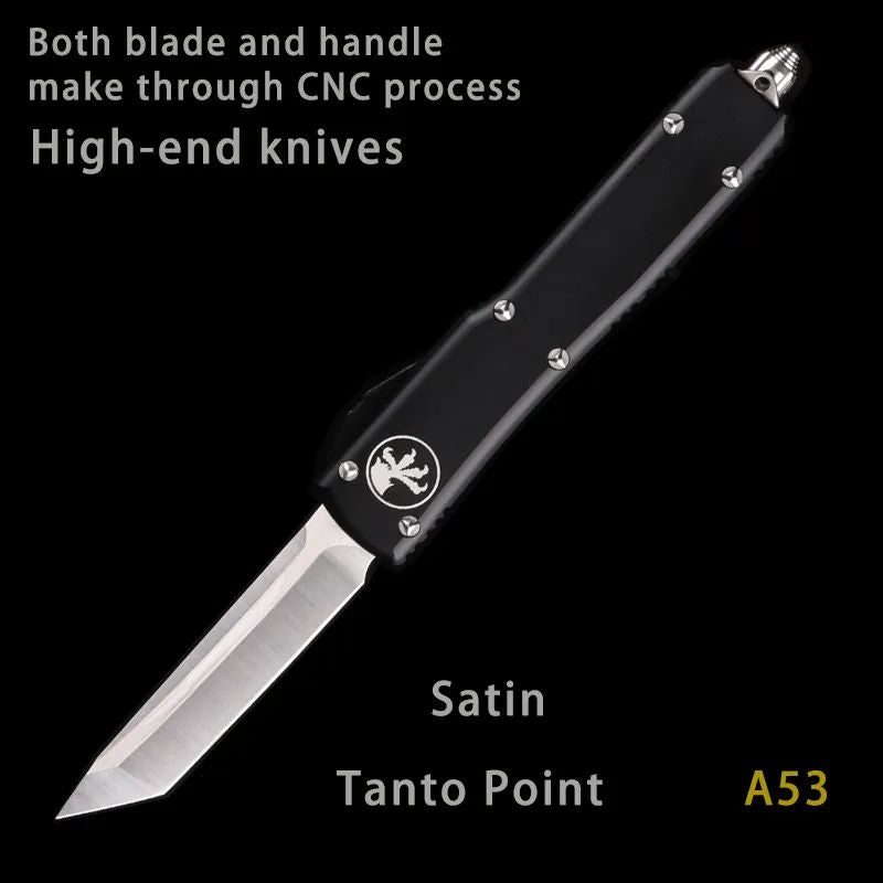 Microtech Style Automatic Knife: T6061 Aviation Aluminum | Ultra-Light 103g Tactical Hunter