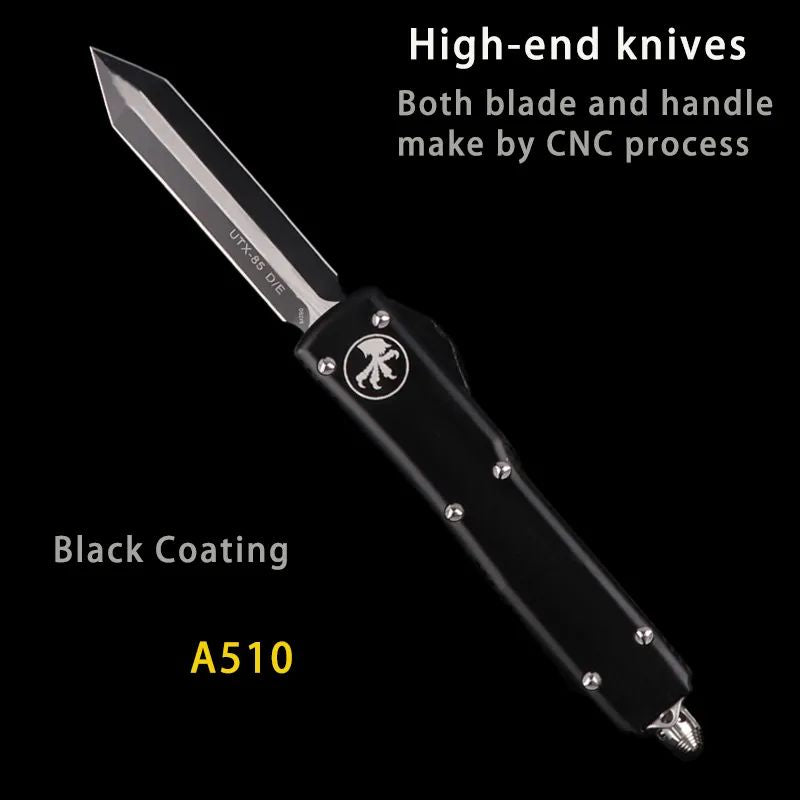 Microtech Style Automatic Knife: T6061 Aviation Aluminum | Ultra-Light 103g Tactical Hunter