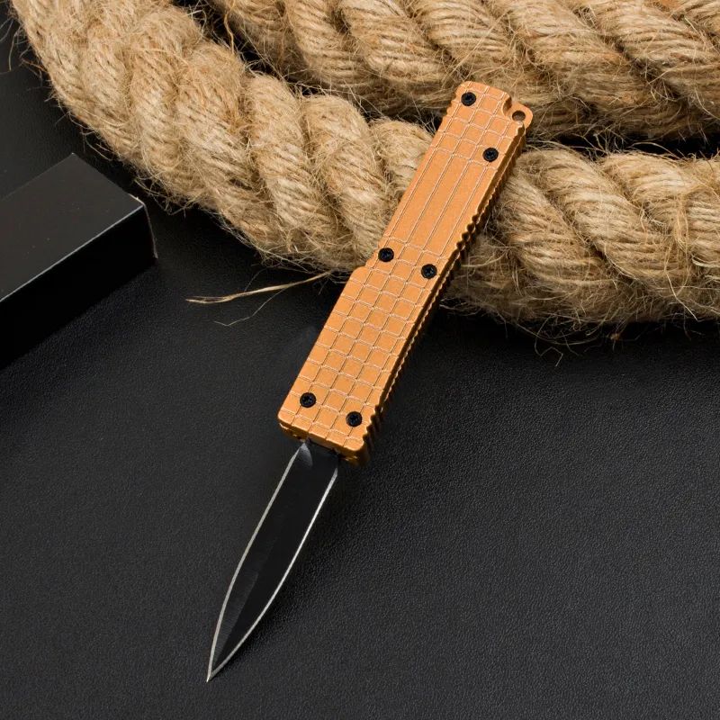 Mini Microtech Automatic OTF: 13.5cm Compact Tactical | Zinc Aluminum Alloy | 58 HRC