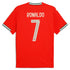 Portugal National Team Home Jersey 2025 - Red Football Shirt - Player #7 (Ronaldo) Custom Print