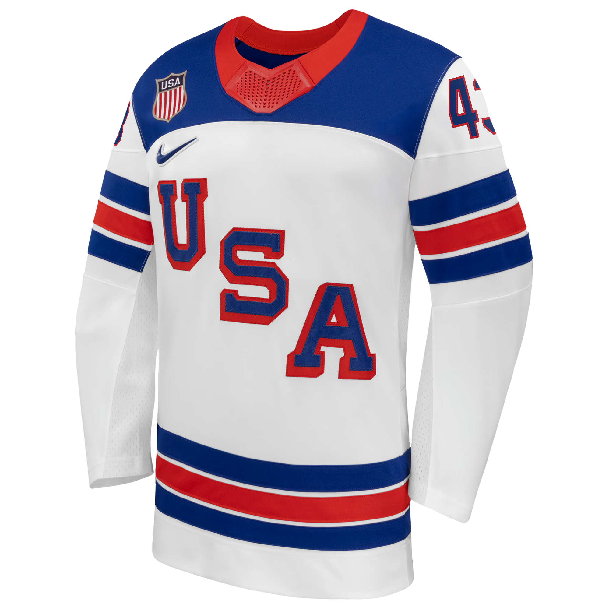 Quinn Hughes #43 USA Hockey 2026 Away Jersey - Nike White