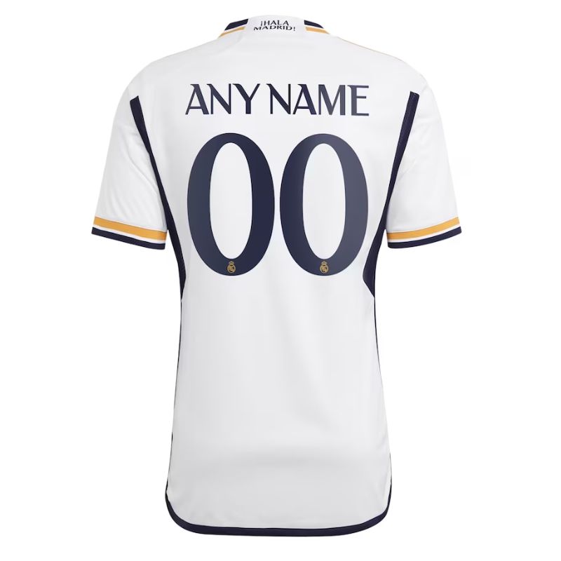 Real Madrid 2023/24 Adidas Home Custom Authentic T-shirt - White