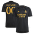 Real Madrid Adidas 2023/24 Third Custom Authentic T-shirt - Black
