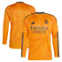 Real Madrid adidas 2024/25 Away Long Sleeve Authentic T-shirt - Orange