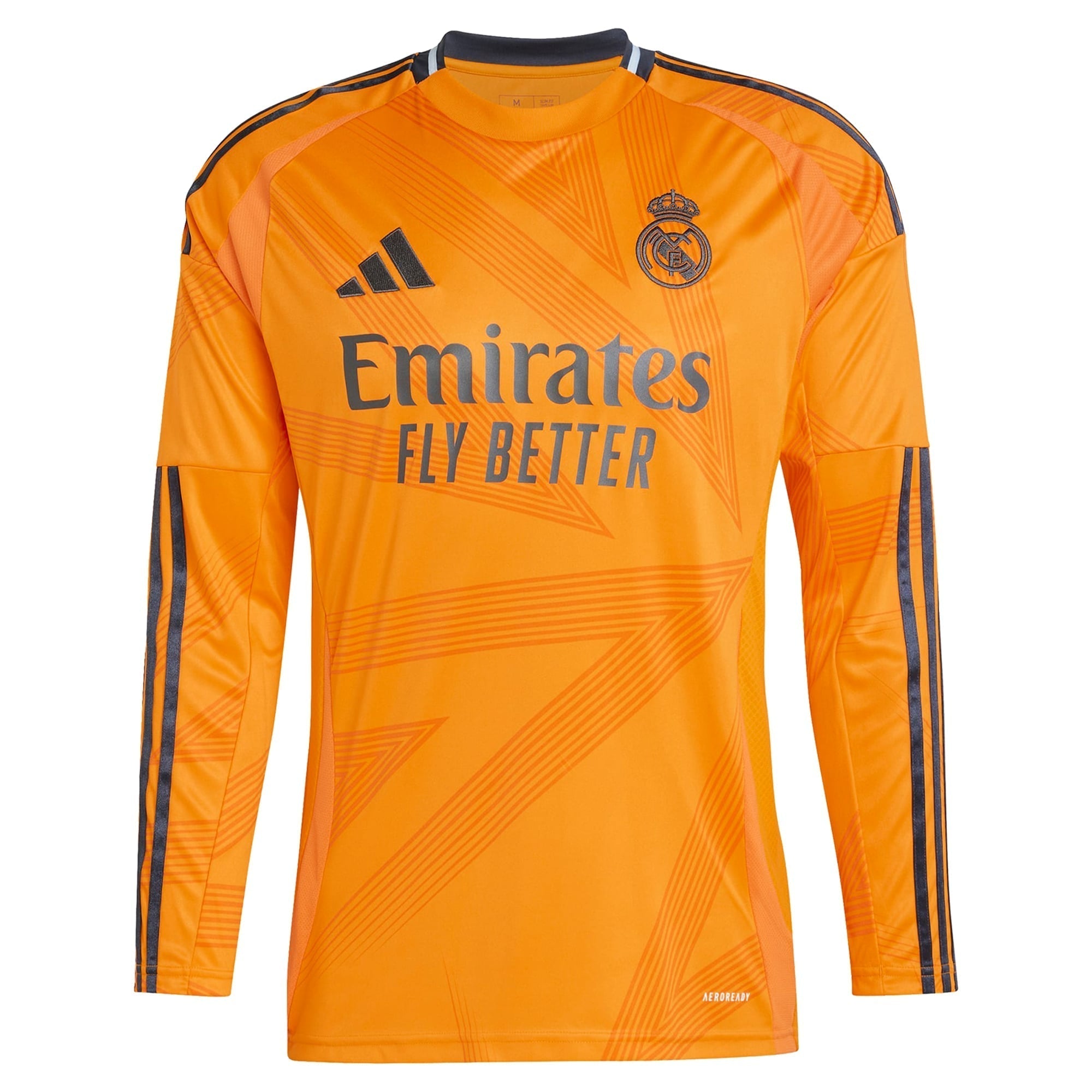 Real Madrid adidas 2024/25 Away Long Sleeve Player Luka Modric 10 Authentic T-shirt - Orange