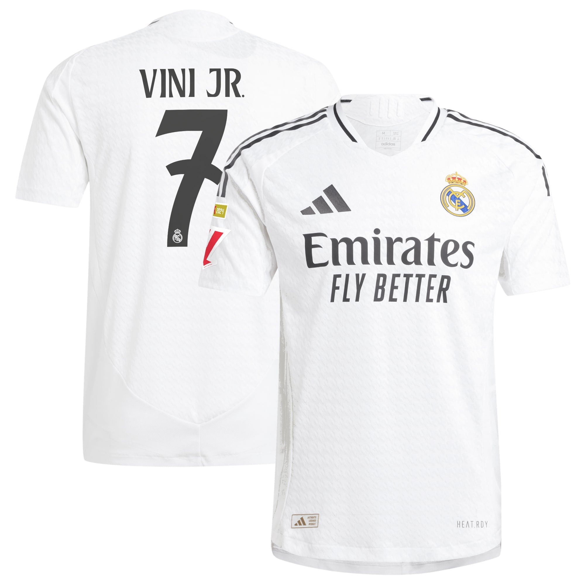 Real Madrid adidas 2024/25 Home Vini Jr. 7 Player Authentic T-shirt - White
