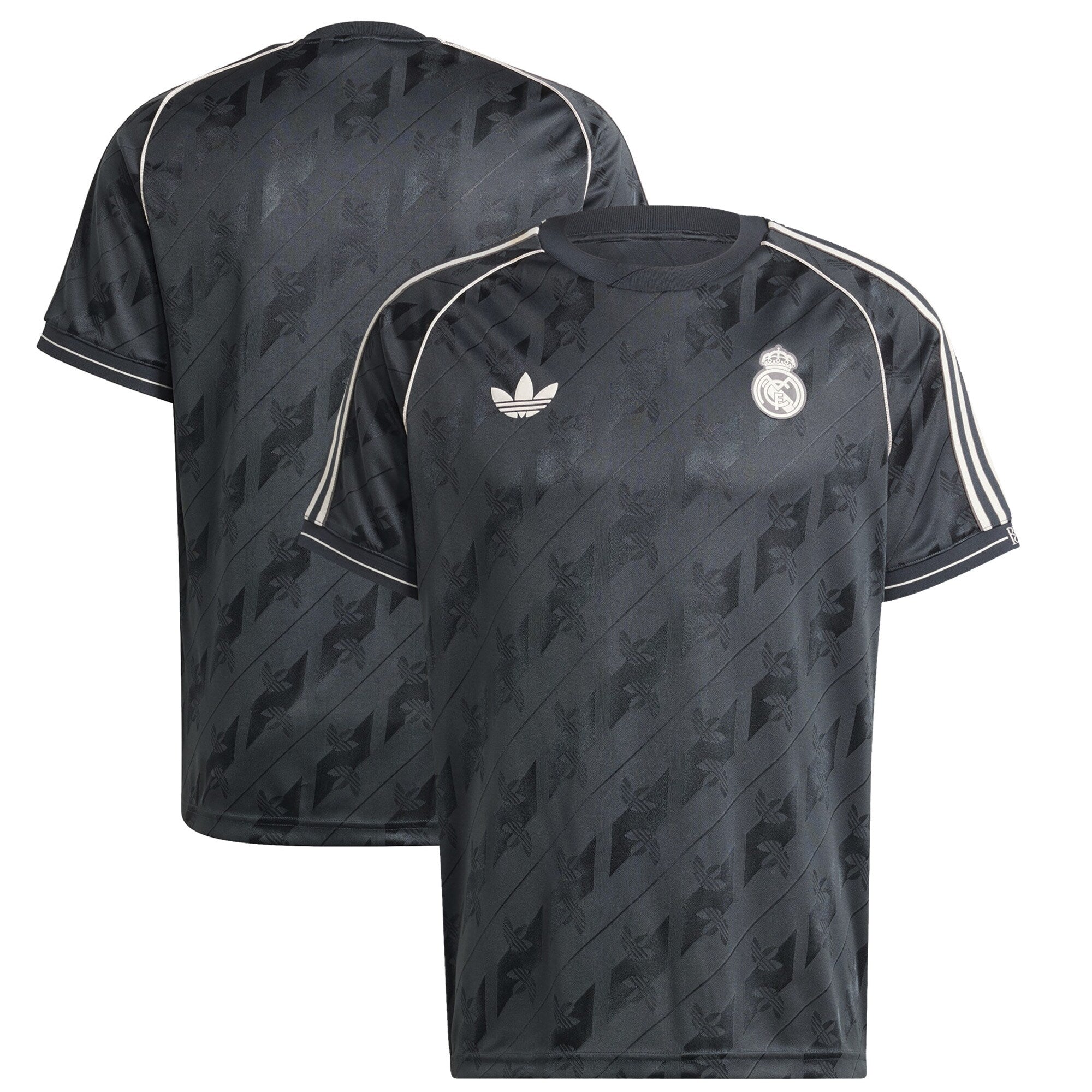 Real Madrid adidas Originals Lifestyler Authentic T-shirt - Charcoal