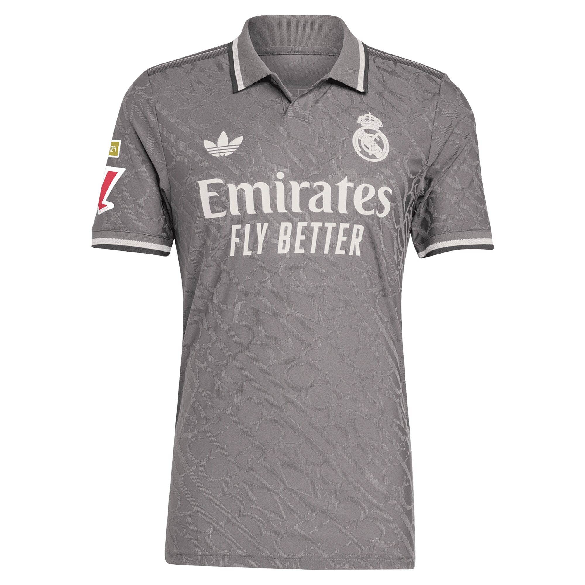 Real Madrid adidas Shirt 2024/25 Third Custom Authentic T-shirt - Charcoal