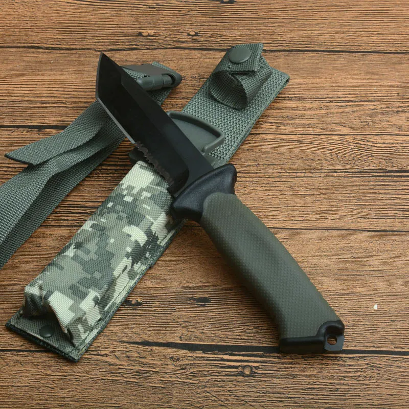 Straight Knife 12C27 Black Coated For Hunting