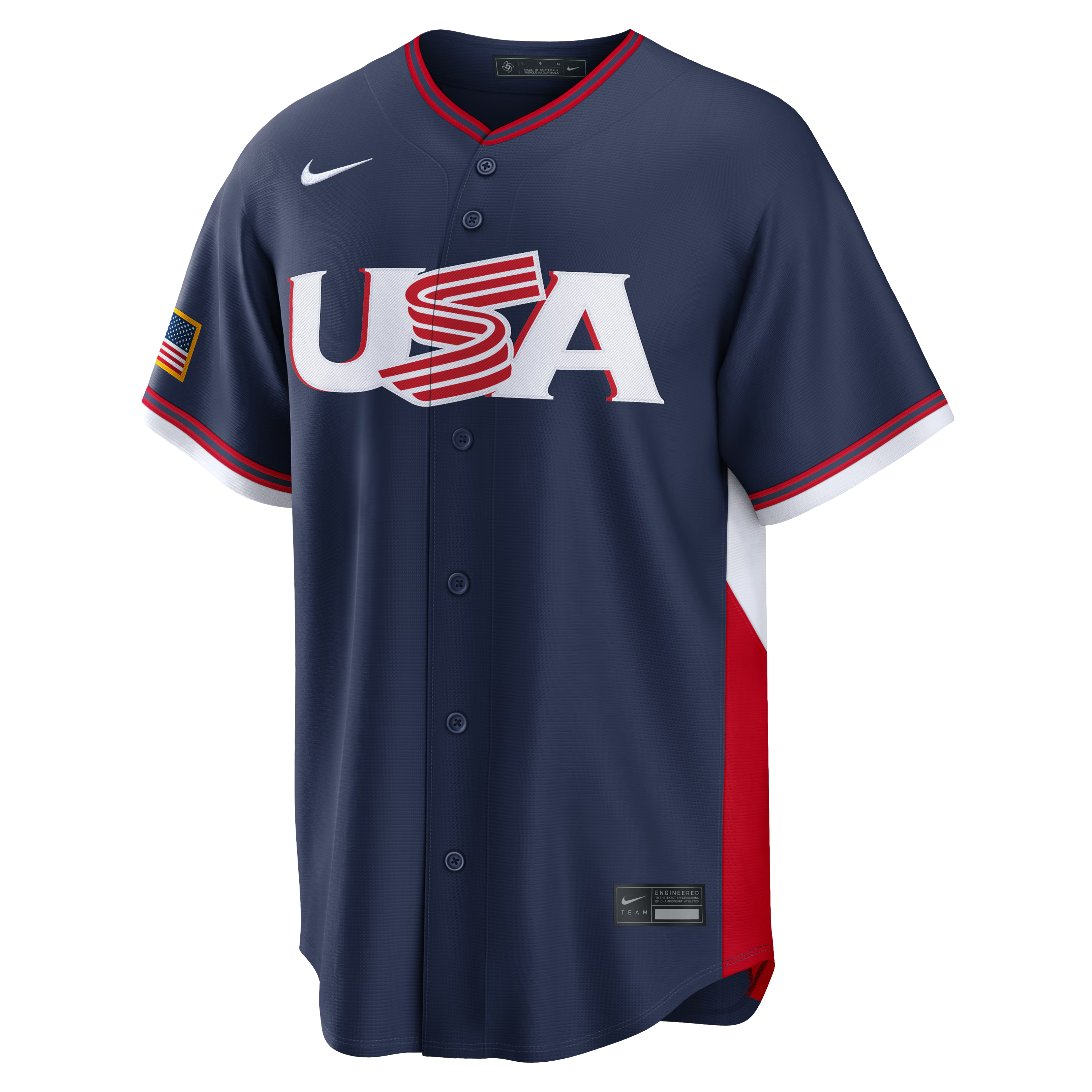 USA National Baseball Road Jersey 2026 - Navy Blue Shirt - Bregman #2