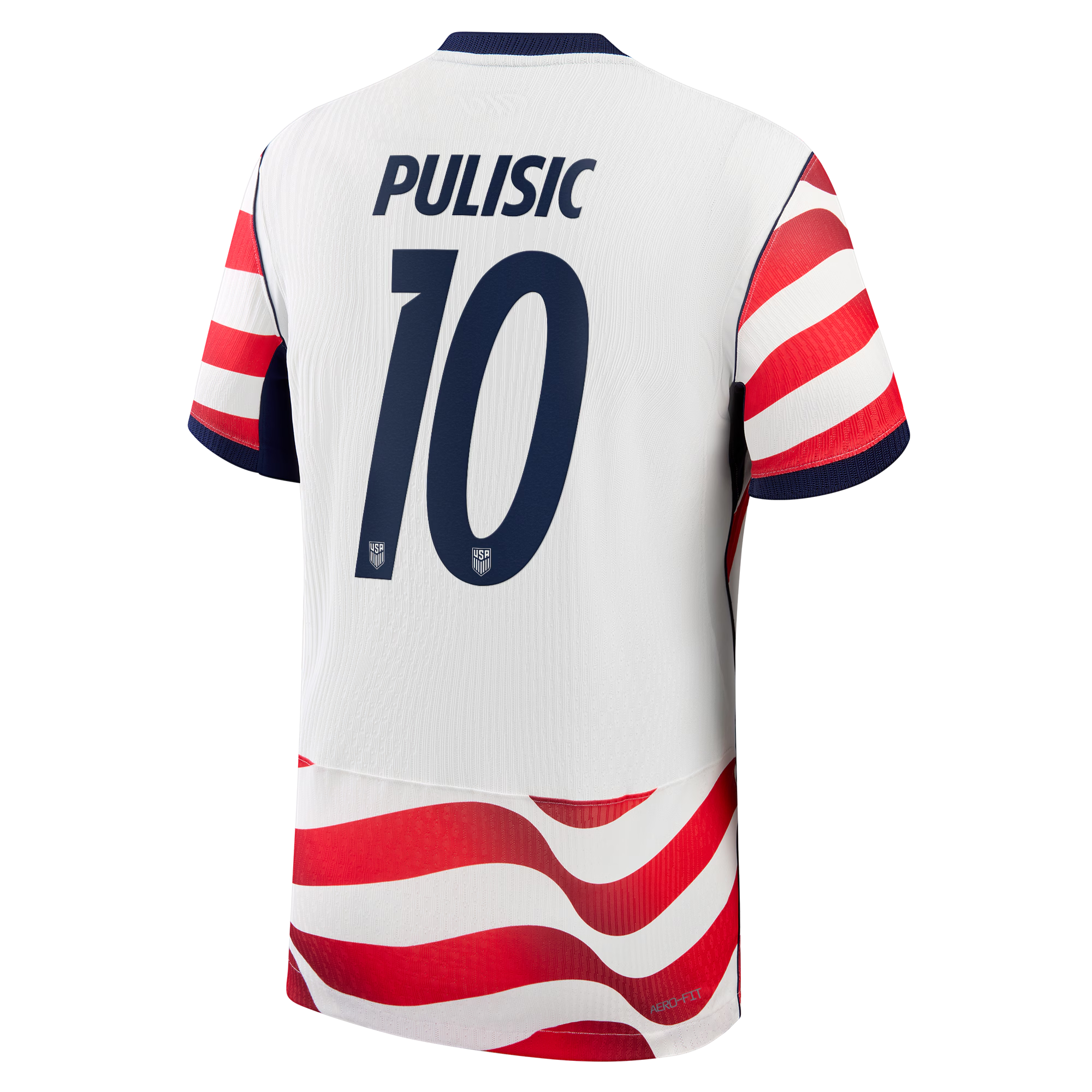 Usa Home Football Custom Shirt 2026 - White - Player #10 (Pulisic)