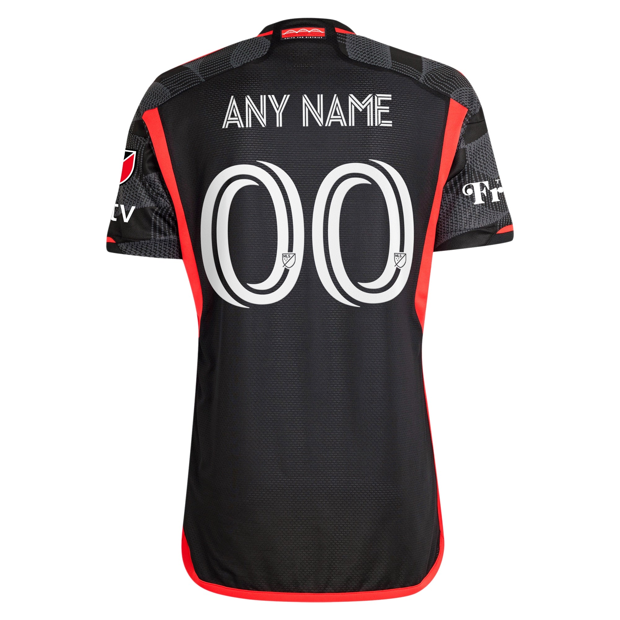D.C. United adidas 2024 The Icon Kit Custom Authentic T-shirt – Black