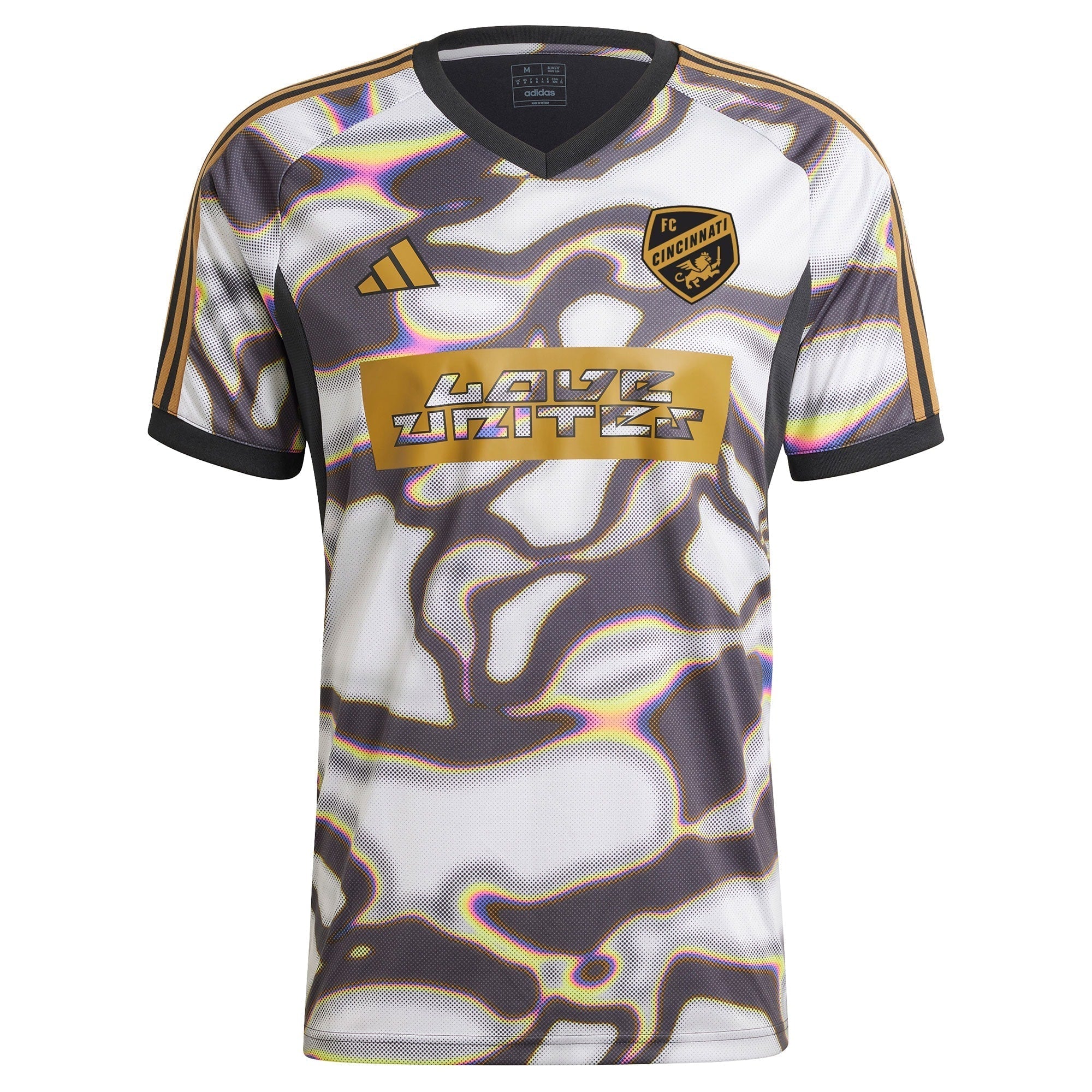 FC Cincinnati adidas 2024 Pride Pre-Match Top - Black