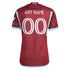 Colorado Rapids adidas 2024 One Flag Kit Custom Authentic T-shirt - Burgundy
