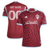 Colorado Rapids adidas 2024 One Flag Kit Custom Authentic T-shirt - Burgundy