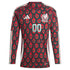 Mexico National Team adidas 2024 Home Custom Long Sleeve Authentic T-shirt - Burgundy