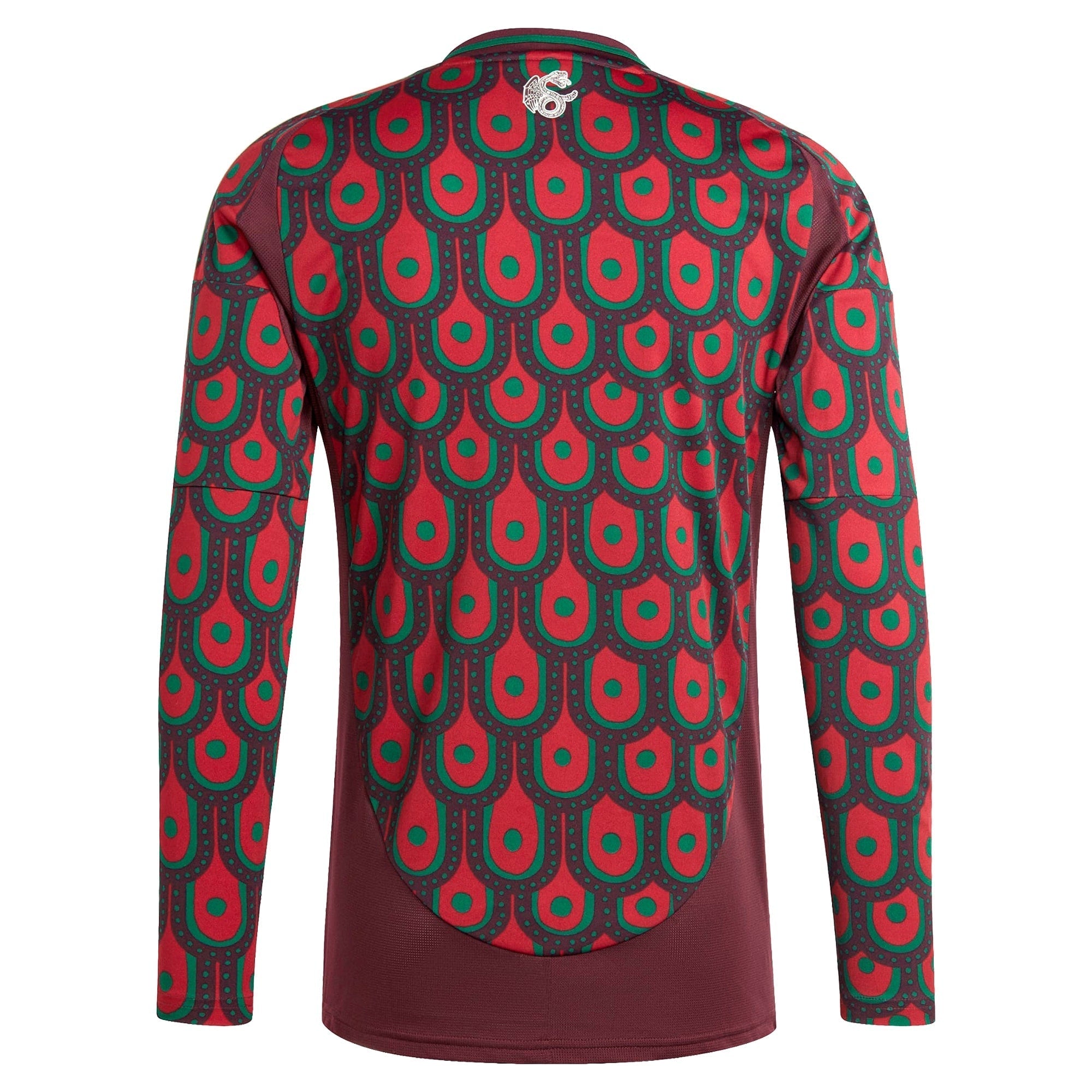 Mexico National Team adidas 2024 Home Long Sleeve Authentic T-shirt - Burgundy