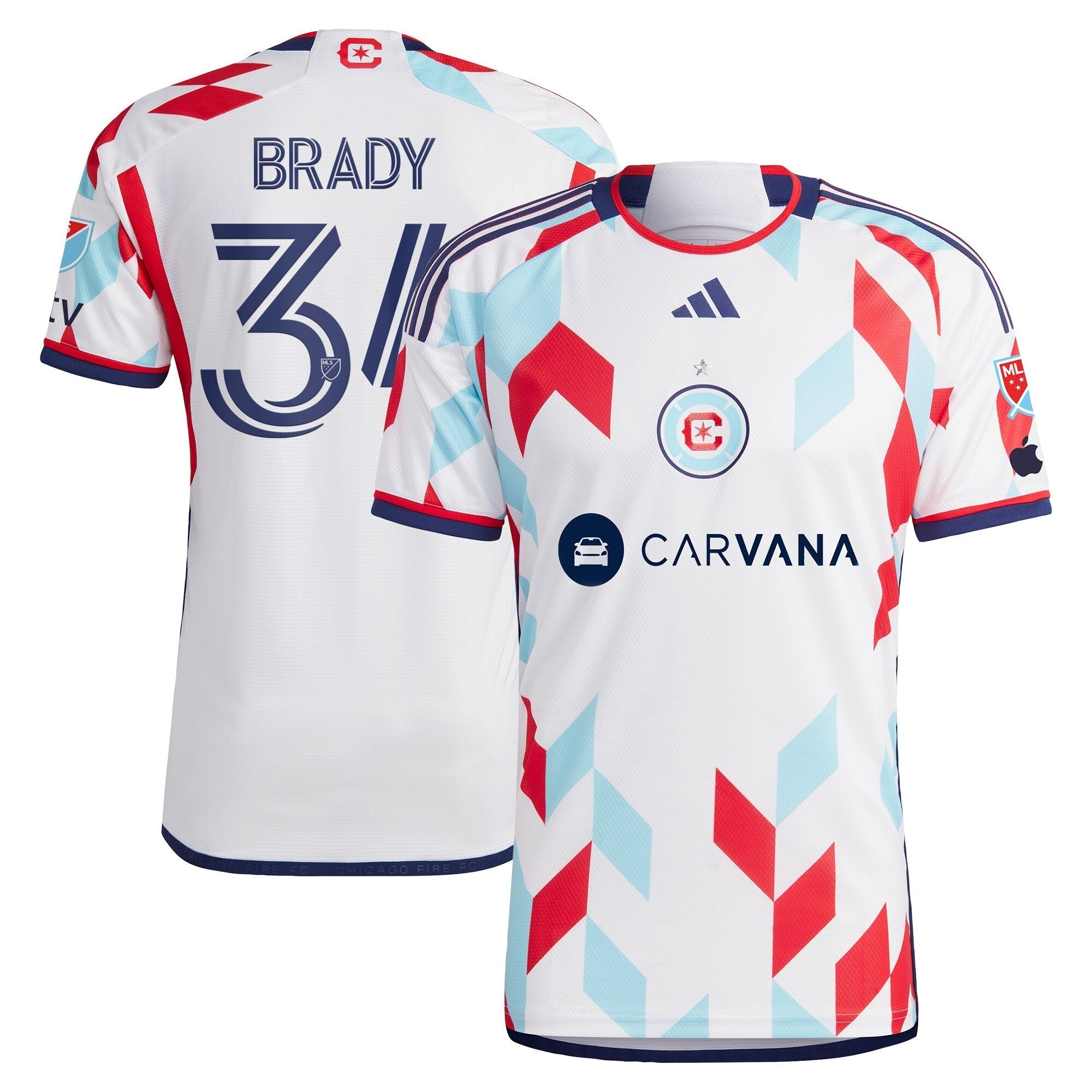 Chris Brady Chicago Fire adidas 2024 A Kit For All Player Authentic T-shirt – White