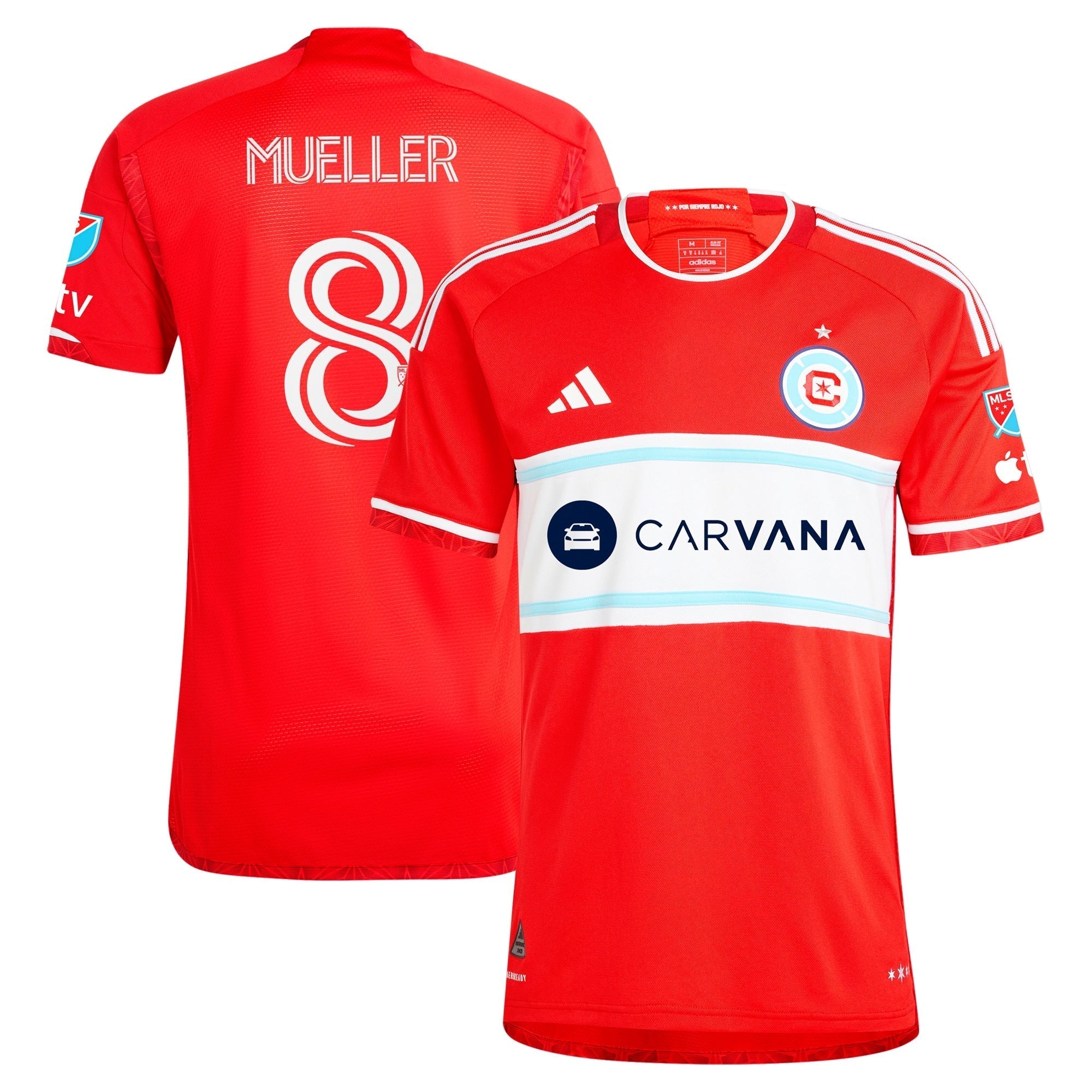 Chris Mueller Chicago Fire adidas 2024 Return To Red  Player Authentic T-shirt – Red