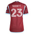Cole Bassett Colorado Rapids adidas 2024 One Flag Kit Player Authentic T-shirt - Burgundy
